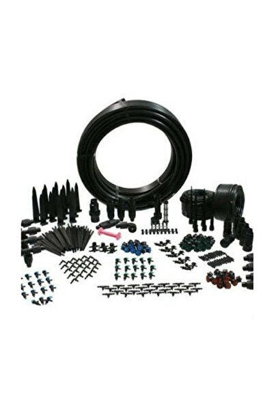 Emek 50 Mt Deliksiz Düz Damla Sulama Sistemi Ve Parçaları Bahçe Ağaç Fidan Se...