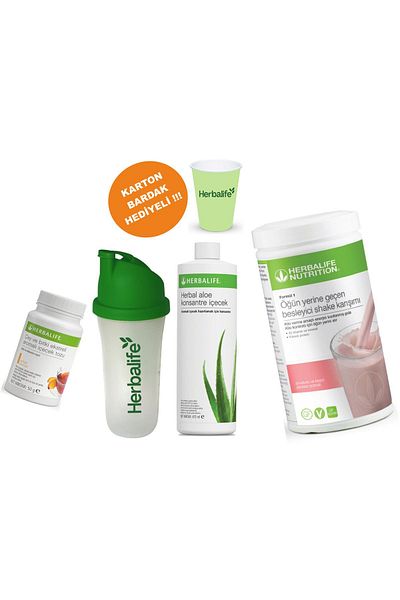 Herbalife Set5 Shake - Raspberry White Chocolate Aloe Concentrate 50g Drink Shaker Peach Tea