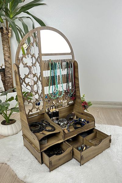 tasarx JEWELRY ORGANIZER MAKE-UP MIRROR JEWELRY ORGANIZER