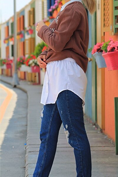 Sahra Şal Dünyası Fustă damă Salvator Popelin 100% Bumbac Alb