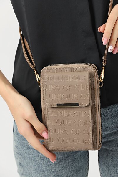 Universal Unique Pazar Vision Women's Crossbody Phone 3 Compartment Wallet Bag