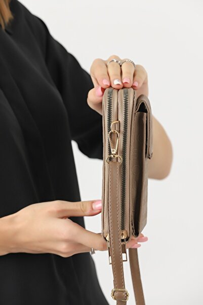 Universal Unique Pazar Vision Women's Crossbody Phone 3 Compartment Wallet Bag