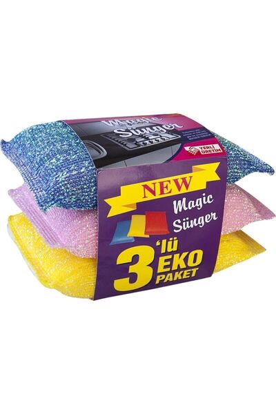 MissClean (3 PCS) Magic Wire Dish Sponge