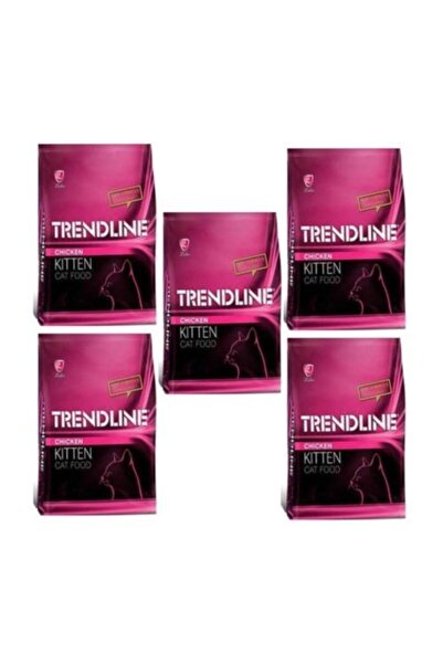 Trendline Kitten Tavuklu Yavru Kedi Maması 1 kg x5 Adet
