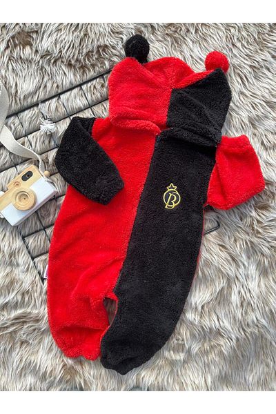 Bebesev Plush Unisex Zippered Winter Pompom Clown Baby Sleeping Bag