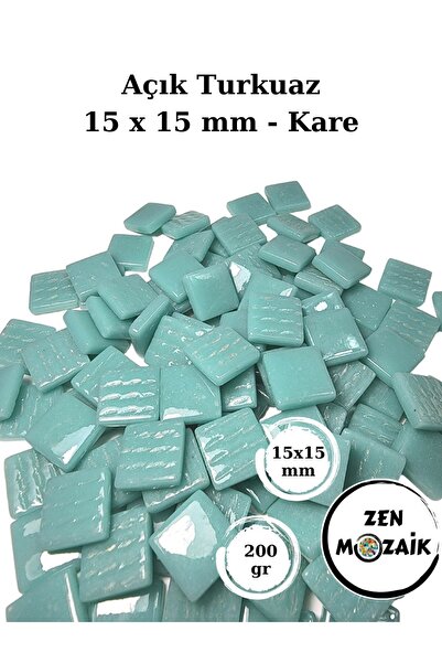 Zen Mozaik Sanatsal Mozaik Çalışmalarınız için 15 x15 mm - Kare Cam Mozaik Taşı