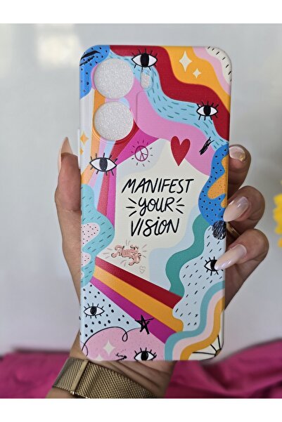 SUPER FRAME Vivo Y16 Uyumlu Baskılı Şeffaf Telefon Kılıfı