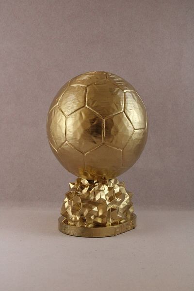 BZ TEKNOLOJİ 3D Fıfa Ballon D'or Model Original Gold 20 Cm