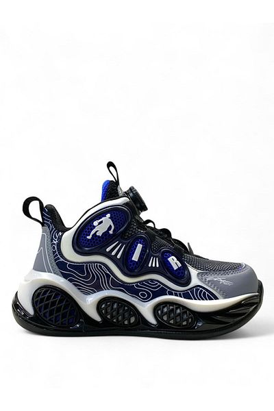pepino 1822 Pantofi de baschet ortopedic pentru copii - Negru/Sax Blue