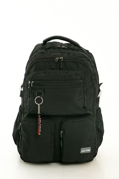Alanç Gift Μαύρο Kavai Model Water Repellent Ultra Light Unisex καθημερινό και σχολικό σακίδιο πλάτης με μεγάλες τσέπες