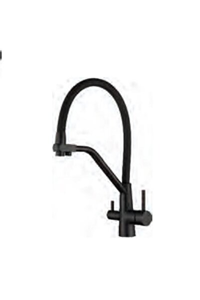 FLEKO Arıtmalı Spiralli Siyah Eviye Bataryası KS1653-C