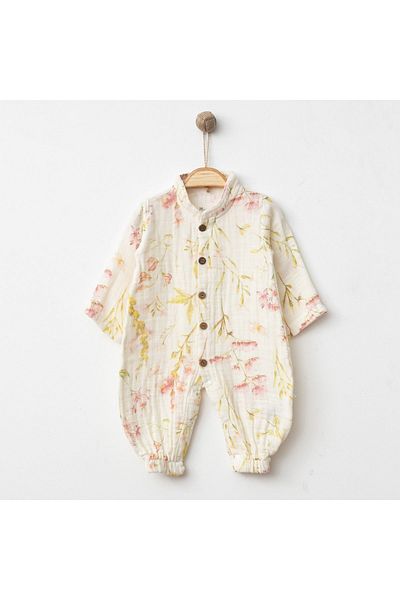 Minibubbles Muslin Jumpsuit for Baby Girl