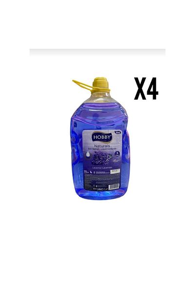 Hobby Liquid Soap Lavender 3 lt × 4 Pieces