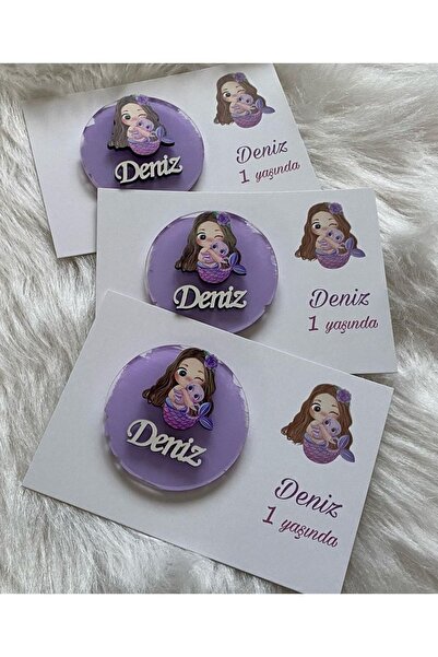 MutlulukDünyamız Deniz Kızı Figürlü Magnet