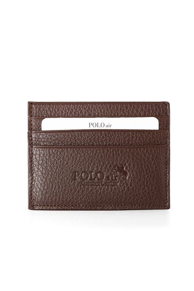 Polo Air In Brown Credit Card Holder Box