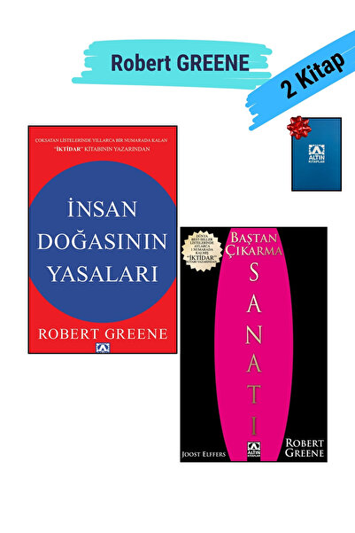 Altın Kitaplar 1.İnsan Doğasının Yasaları 2.Baştan Çıkarma Sanatı- Robert GREENE 2 Kitap Set - Not Defteri Hediyeli