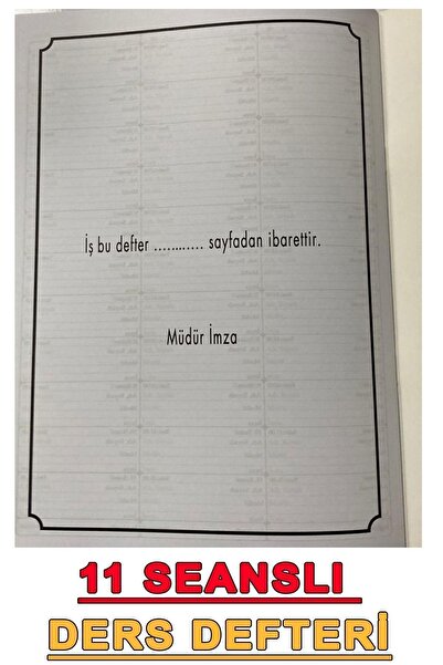 AND Ders Defteri Özel Eğitim Ve Rehabilitasyon Merkezleri Için