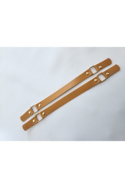 FERİHA HOBİ AKSESUAR حزام حقيبة جلد محبوك (35 سم)