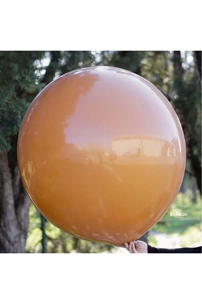 asöy 18 Inch Pastel Chocolate Karemel Jumbo Large Size Balloon 45 Cm