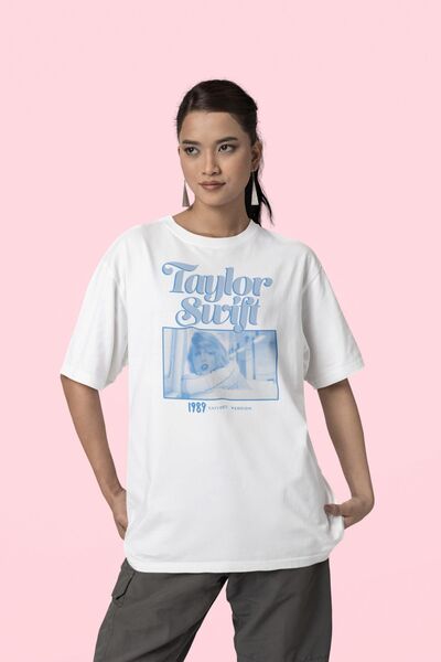 SEVBANO Taylor Swift majica sa printom, unisex, oversize, 1989