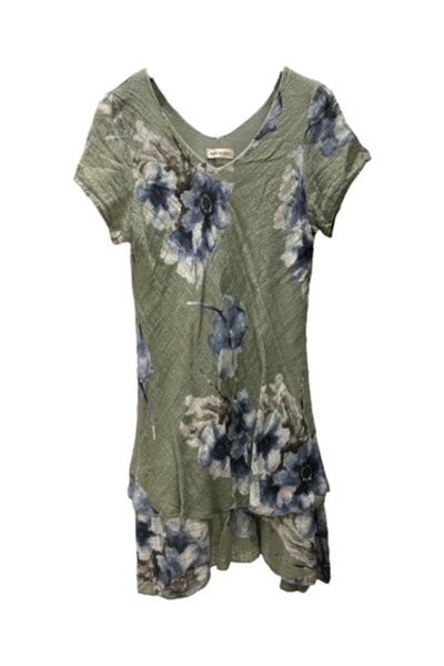 PHUTİ COLLECTION فستان من القطن والفيسكوز الإيطالي