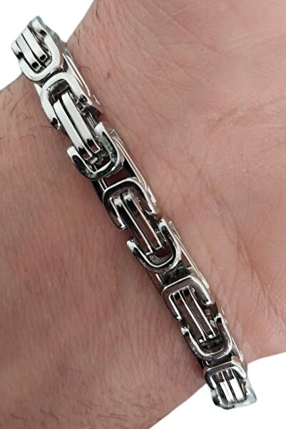 ANGELSS JEWELLERY Unisex Steel King Chain Bracelet