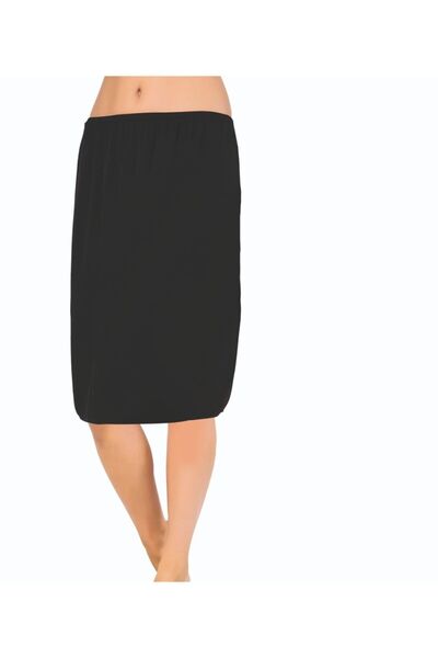 Momslab KKSNUMKS Model Ženski Midi Jupon - Običan svilenkasti teksturirani mi...