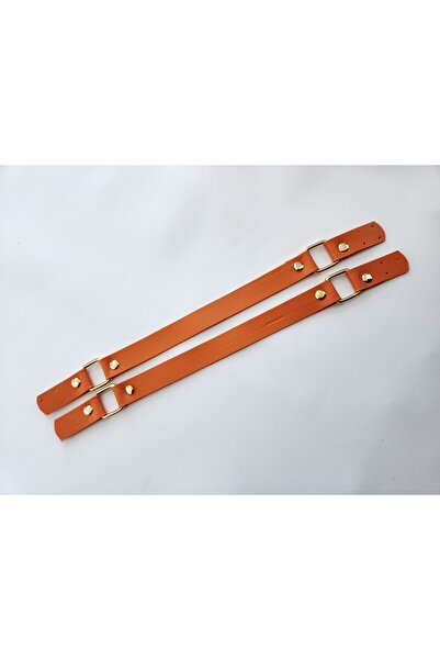 FERİHA HOBİ AKSESUAR حزام حقيبة جلد محبوك (35 سم)