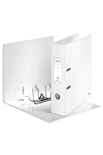 Leitz 1005 Wide Folder Wow Metallic White