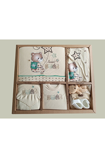 ConconBebe Organic Baby 10 Piece Hospital Outlet Unisex Milky Coffee