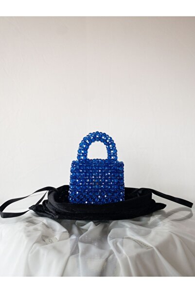 Balamony El Yapımı Boncuk Abiye Mini El Çantası