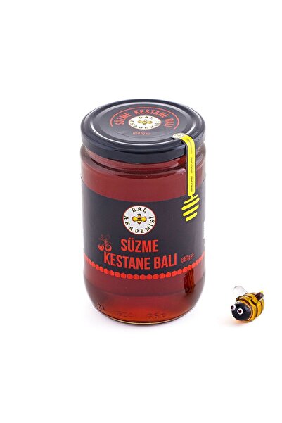 BAL AKADEMİSİ Süzme Kestane Balı 850 Gram (Doğal ve Katkısız) - (Karadeniz Bö...