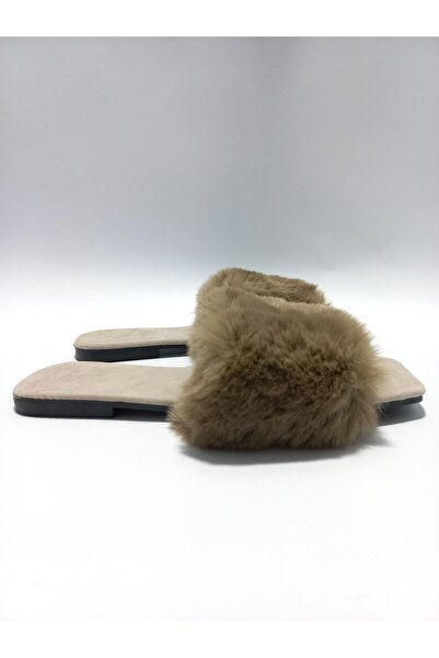 CKN Sedat Çakan Plush Detailed Women's Slippers