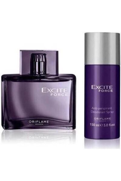 Oriflame Erkek Excite Force Edt 75 Ml Parfümü Sprey Dedorant Parfüm Seti