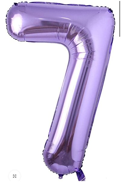 Çemrek Süs Parti بالون فويل بنفسجي 7 سنوات مقاس 40 بوصة