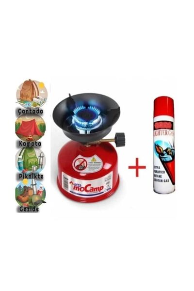 iksa mocamp Mocamp Kamp Ocağı Taşınabilir Kolay Kullanım Piknik Seyehat Gezi Kamp Ocağı Çakmak Gazı Hediyeli