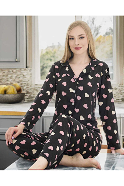 Mis Kalb Patterned Pajama Set