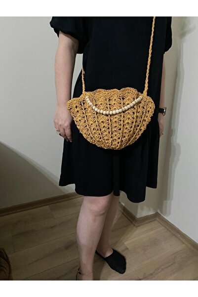 AnneElii HASIR GÖRÜNÜMLÜ MİDYE ÇANTA