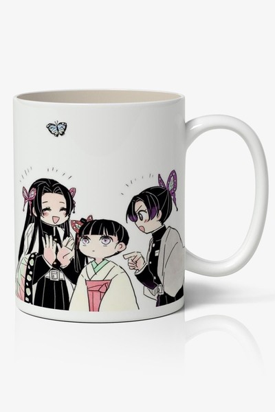 Toyaso Kanae Kocho Arkadaşlar Karakterler Tasarımlı Anime Baskılı Beyaz Kupa ...