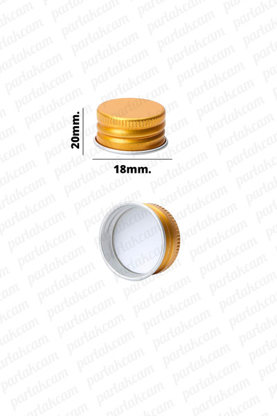 parlakcam Green Glass Gold Cap Cologne Bottle - 30ml Essence, Henna and Engagement Gift, 1 Piece