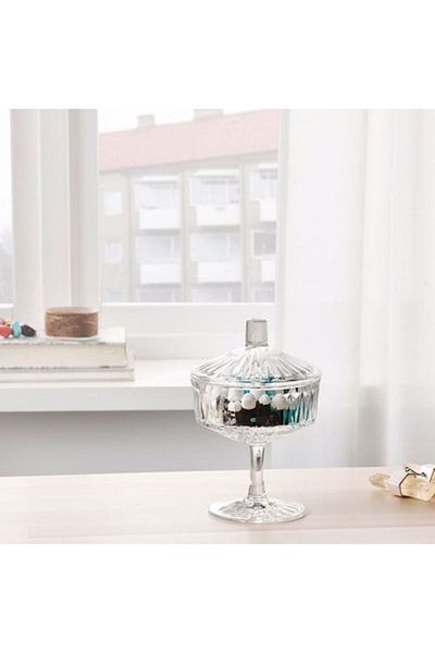 IKEA Glass Sallskaplıg Sugar Bowl