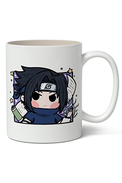 Toyaso Naruto Sasuke Uchiha Avatar Anime Baskılı Beyaz Kupa Bardak