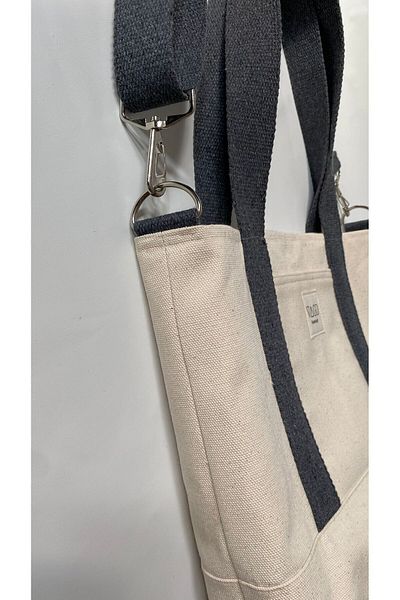 VAGO COLLECTION ΤΣΑΝΤΑ ΚΑΜΒΑΣ ΜΕ ΦΕΡΜΟΥΑΡ ΚΑΙ ΧΡΩΜΑΤΙΚΕΣ ΚΡΕΜΑΣΤΕΣ