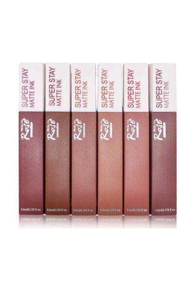 Roesıa Rose Cosmetics Süper Stay Matte 6 Lı Likit Ruj Seti