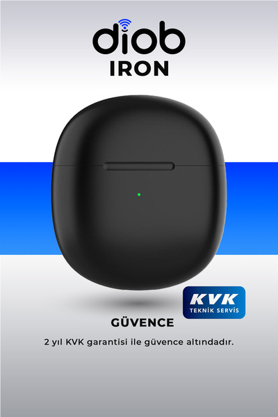 Diob Iron Siyah Tws Earbuds Hd Ses Performanslı Bluetooth Kulaklık