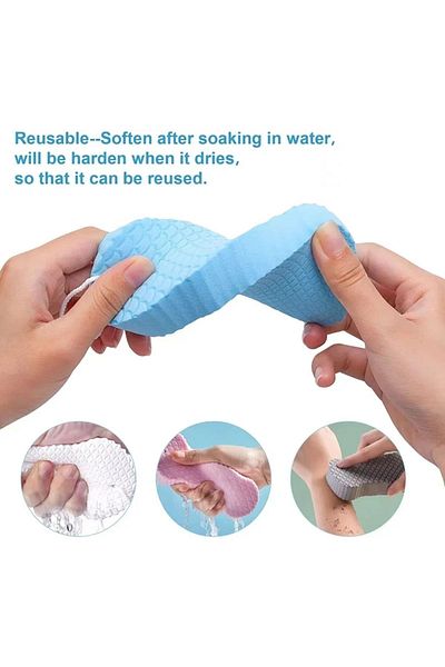 Granvex Body Sponge Soft Bath Body Wash Sponge Bath Sponge for Body Dead Skin Dirt Removal