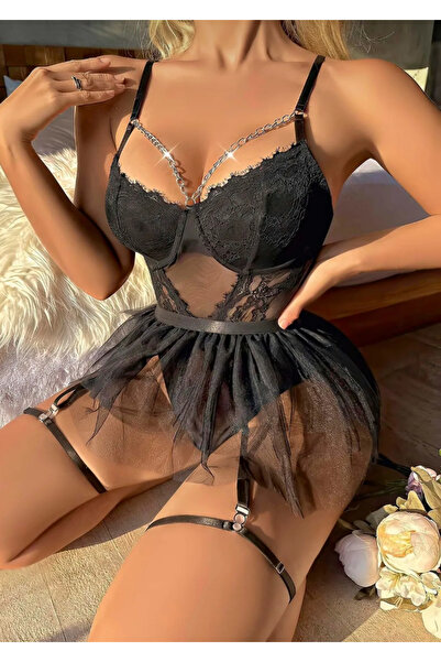 Fantezi sexy zincirli babydoll