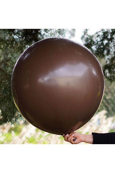 eğlencemarketi 36 Inch Jumbo Balloon 90 Cm Diameter 1 Piece Chocolate Brown