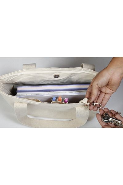 VAGO COLLECTION Eco Canvas Crossbody Tote Bag