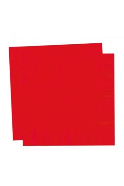 eğlencemarketi Kırmızı Peçete 20 Adet